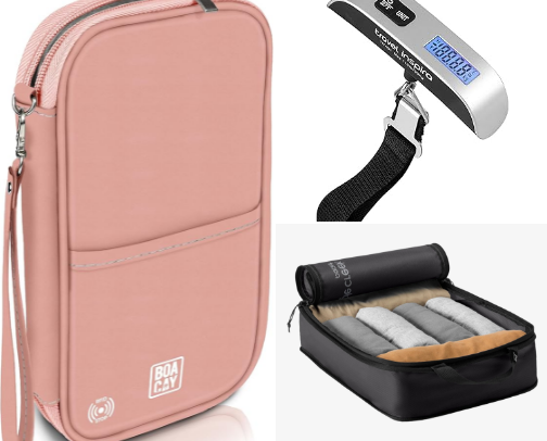 TRAVEL ESSENTIAL FOR STRESS-FREE TRAVEL cover photo collage