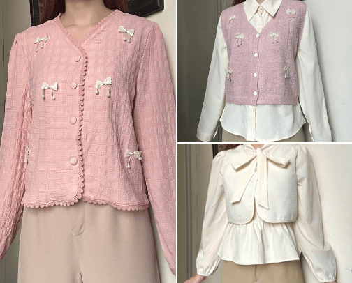 Coquette Outfit cover photo collage