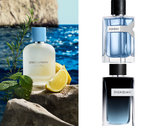 Men’s cologne cover photo collage