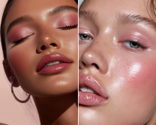 My makeup is like skin cover photo collage