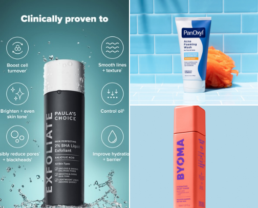 Skin care 🩵 cover photo collage