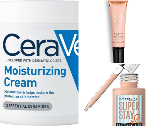 affordable makeup routine cover photo collage