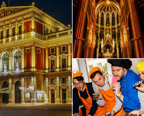 Travel to Vienna, Austria cover photo collage