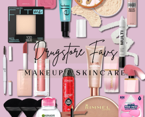 💄 Makeup Steps + Drugstore Goodies cover photo collage