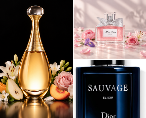 Dior Fragrance Picks cover photo collage