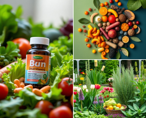 The Female Vitamin Blueprint cover photo collage
