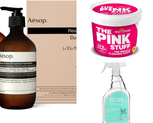 Bathroom essentials 😚🛁 cover photo collage