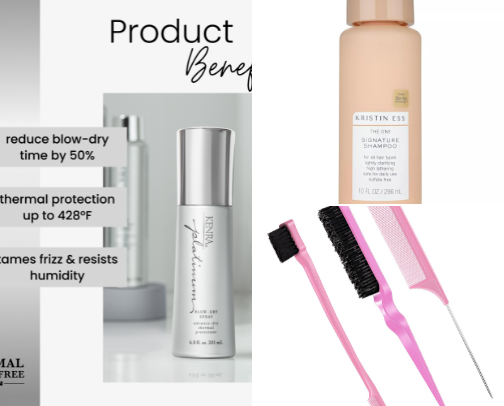 My Go-To Hair Essentials 💇🏼‍♀️ cover photo collage