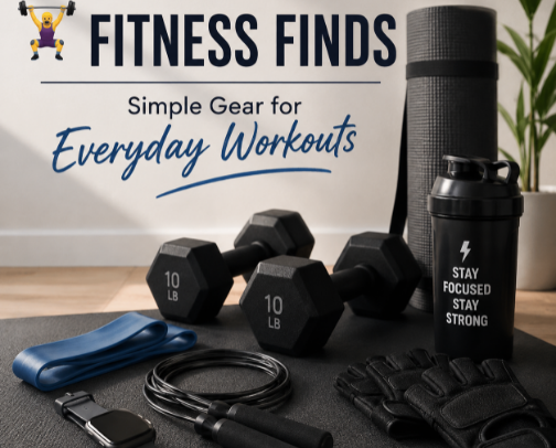 🏋️ Fitness Finds | Simple Gear for Everyday Workouts cover photo collage
