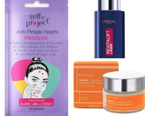 Skin care for glowy skin ✨ cover photo collage