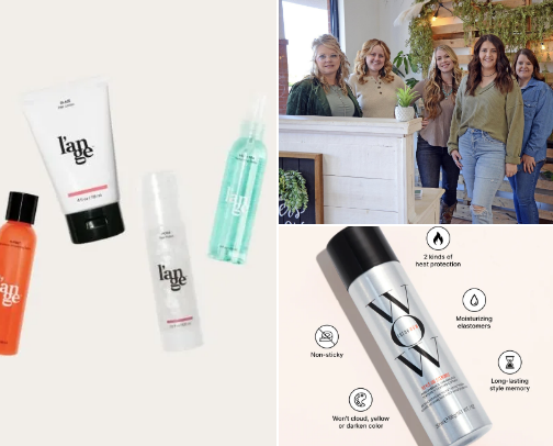 Hair care cover photo collage