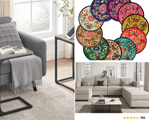 Living room cover photo collage