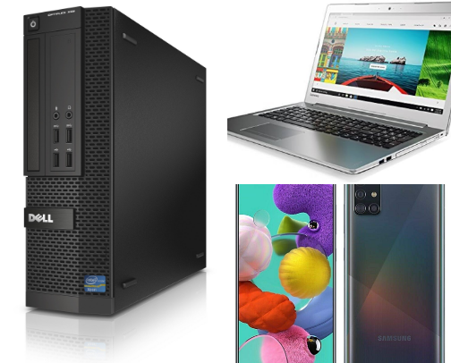 PCs and Smartphones cover photo collage