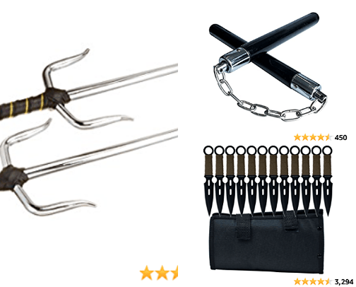 Martial Art Weapons cover photo collage