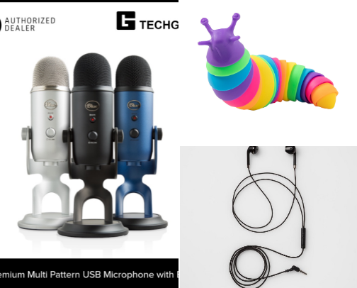 asmr products 🎙️ cover photo collage