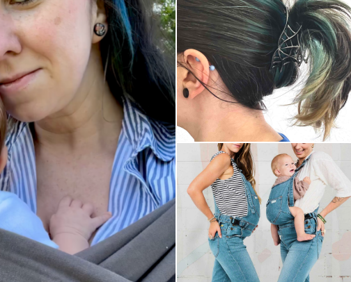 My new mom style 🤱🏻🩵 cover photo collage