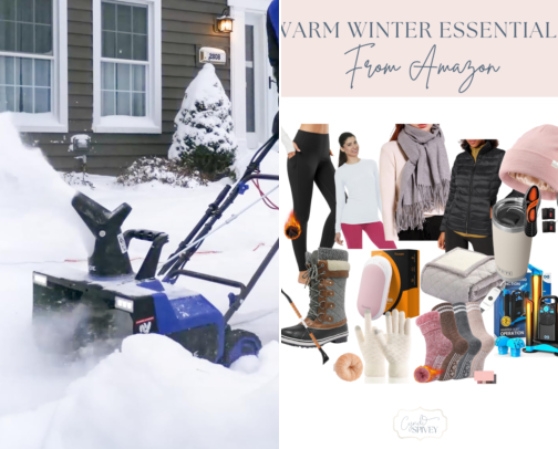 Winter season cover photo collage