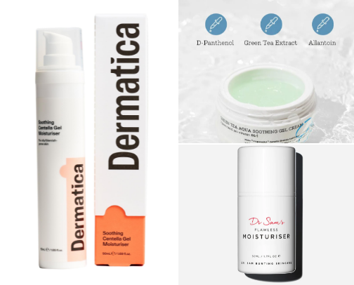 Fungal acne safe moisturizers cover photo collage