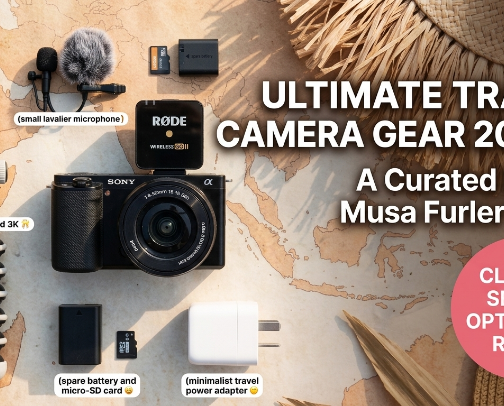 Ultimate Travel Camera Gear 2026 ✨ cover photo collage