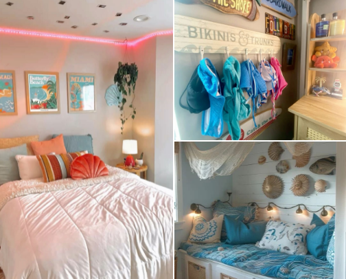 Looking for that beachy room vibe? ☀️🪼🏝️ cover photo collage