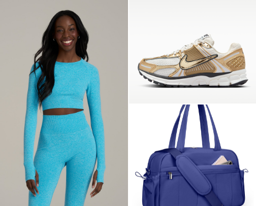 Gotta work it out! Gym essentials cover photo collage