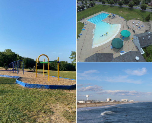 Out & About 🏞️🏖️🍕 cover photo collage