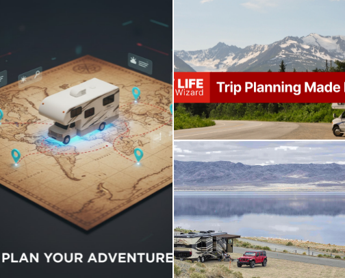 Best RV Trip Planning Apps & Tools We Actually Use cover photo collage