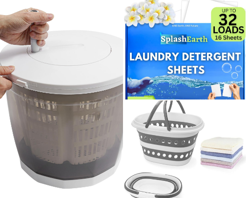 Travel Laundry Essentials for Extended Trips cover photo collage