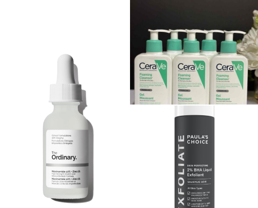 Oily skin cover photo collage