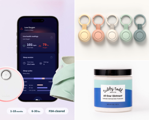 most used baby products cover photo collage