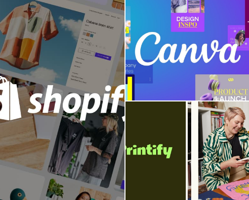 Start a E-commerce store #1 cover photo collage