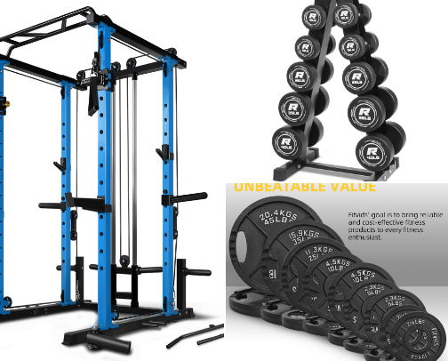Budget Friendly Home Gym cover photo collage