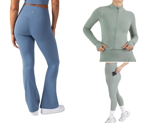 Cute active wear fits cover photo collage