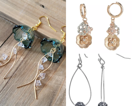 Elegance in Every Pair Discover Your Perfect Earrings" cover photo collage
