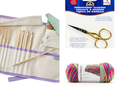 Hooked & Needled: Essentials for Knitters & Crocheters cover photo collage