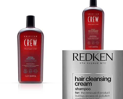 Mens hair care cover photo collage