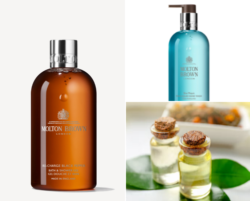 Beauty wash and cremes cover photo collage