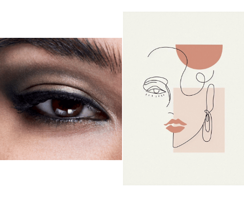Makeup cover photo collage