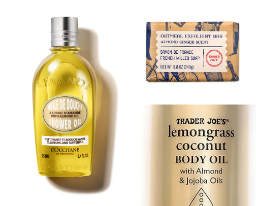 Winter Body, Hair, Face Care items cover photo collage