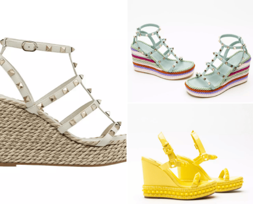 Unique wedge shoes, brighten up my day cover photo collage