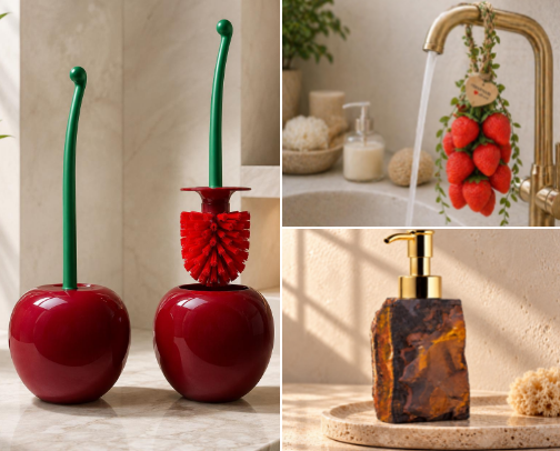 Because Bathrooms Need Cute Stuff Too cover photo collage