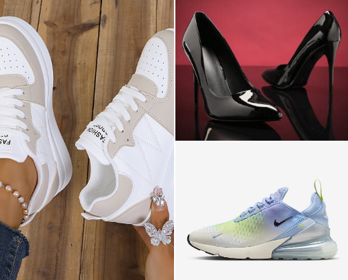 Ladies footwear cover photo collage
