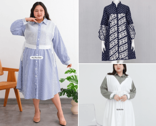 Bigsize Woman Fashion cover photo collage