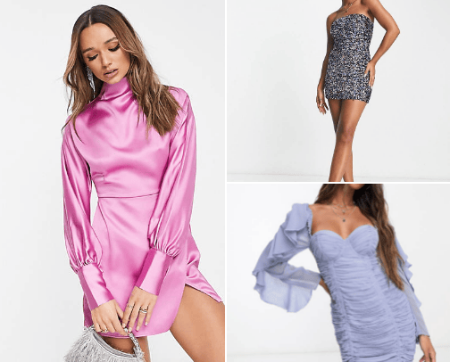Party dresses🥂 cover photo collage