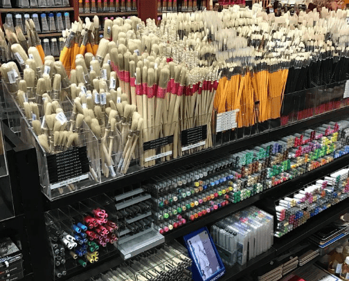 Art supplies cover photo collage