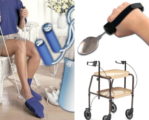 Daily Living Aids for Seniors, Disabilities & Recovery Support cover photo collage
