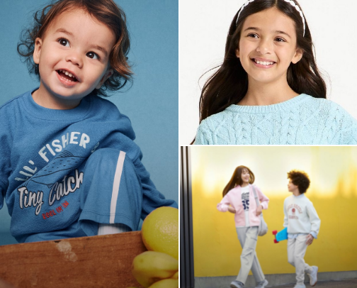 Best Affordable Kids Clothing Brands for Fast-Growing Kids” cover photo collage