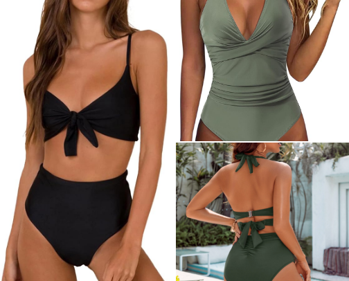 Mom approved swimsuits cover photo collage