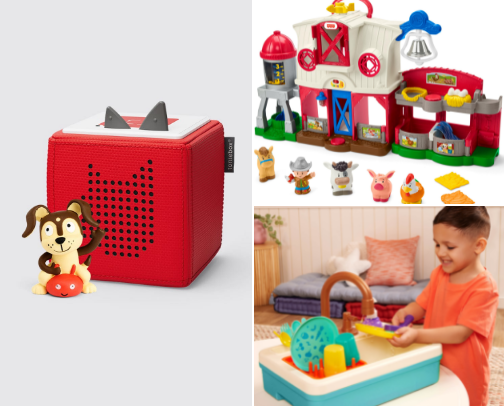 Toddler toy recs from a mom of 2 ✌🏻 cover photo collage