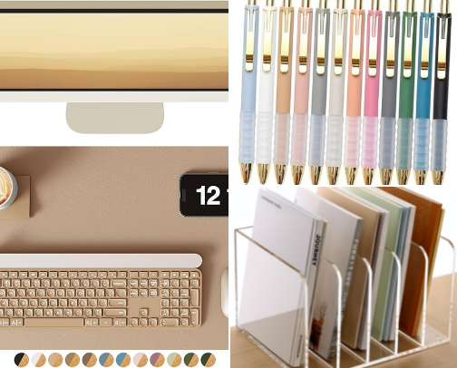 Desk Setup Essentials for Focus & Productivity cover photo collage